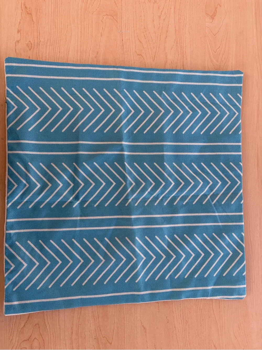 Home Accents Blue Chevron Decorative Pillow Cover